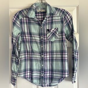 Abercrombie and Fitch Girls plaid shirt, size 11/12